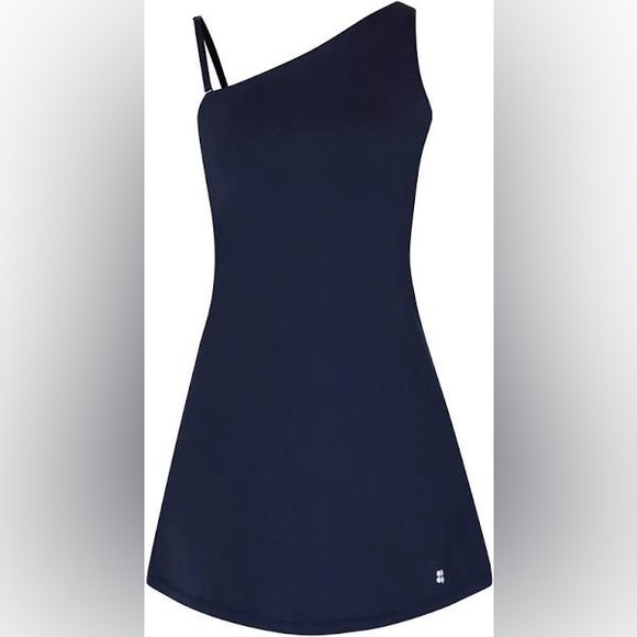 SWEATY BETTY Asymmetric Sport Dress |  Navy | Size XS - Picture 6 of 9